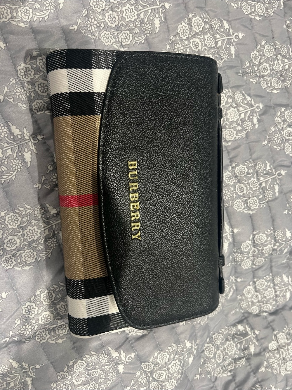 Burberry Black & Nova Check Crossbody Bag